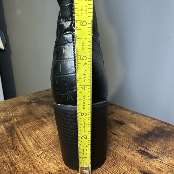 Black Knee-High Boots - Picture 16 of 16